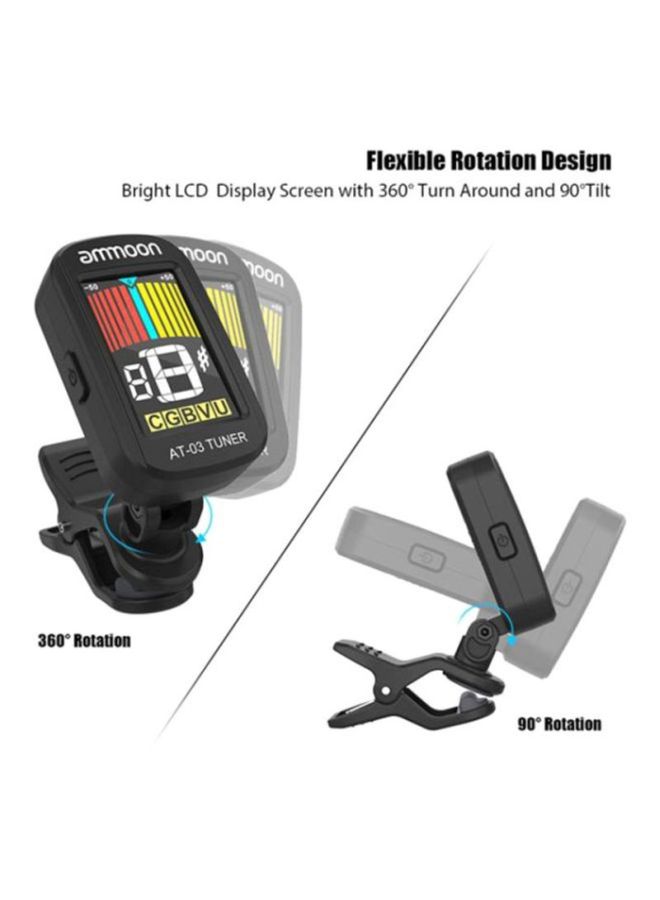 ammoon AT-03 Clip-On 360° Electric Tuner - Image 3