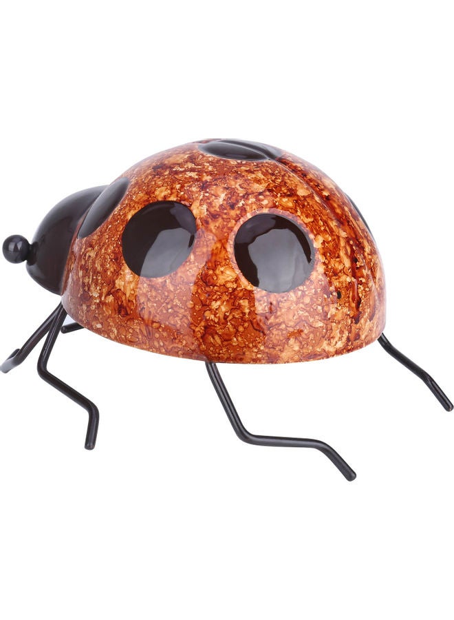 TOOARTS Decorative Iron Ladybug Orange/Black 11.5 x 7.5 x 11cm - Image 2