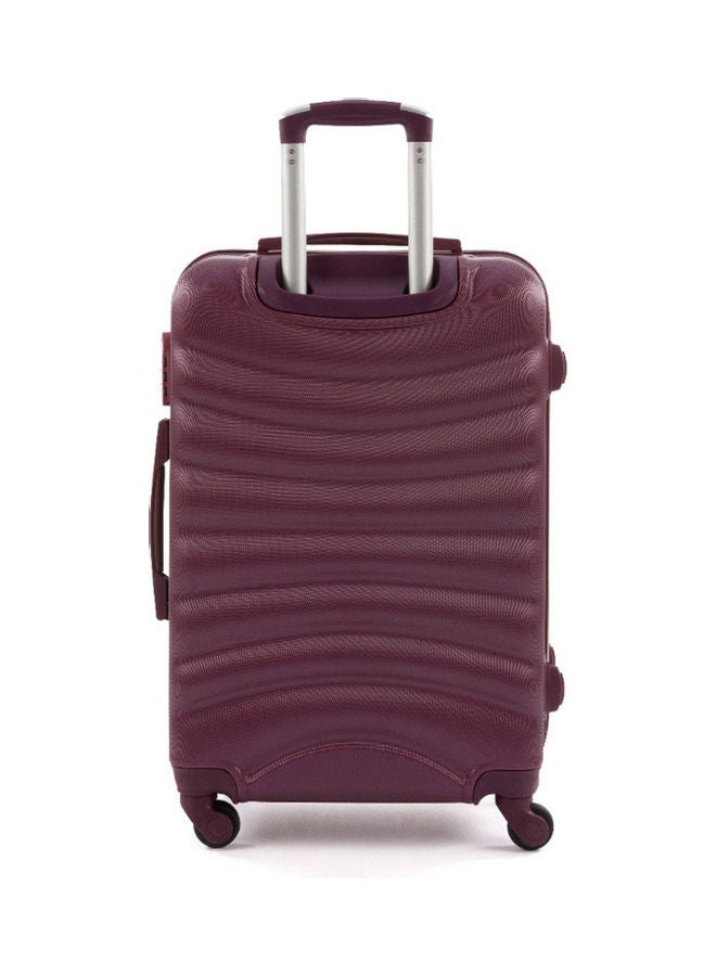 LIMRA 4 Wheels Hardside Small Cabin Luggage Trolley 20 inch Maroon - Image 2