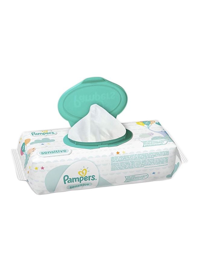 Pampers Sensitive Baby Wipes, 56 Count - Image 1