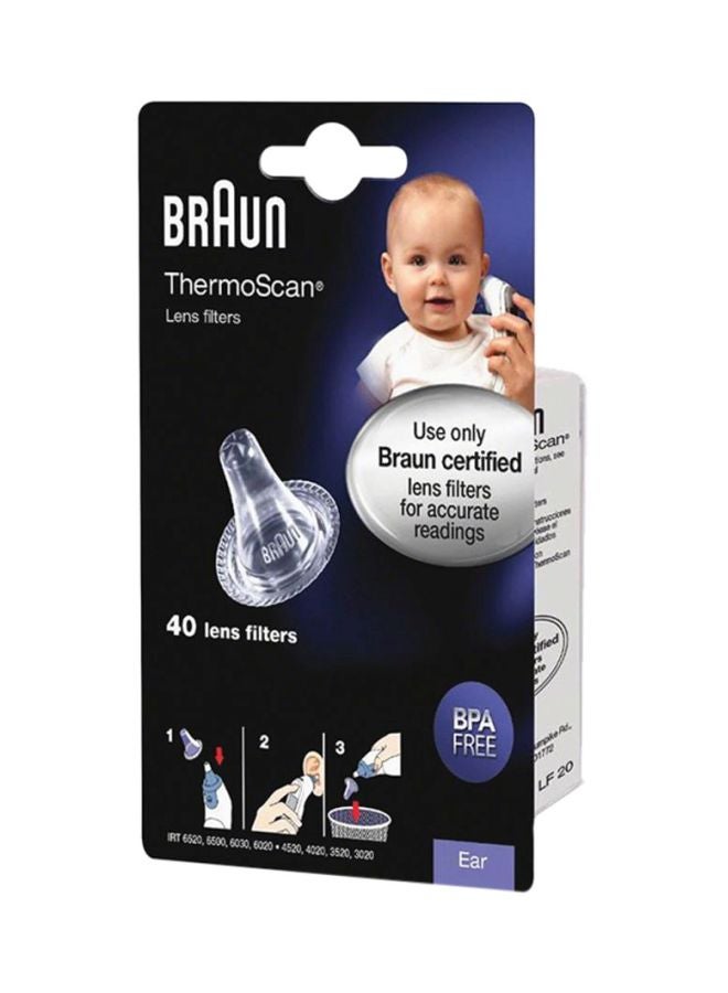BRAUN 40 Piece Thermoscan Lens BPA-free Filters For Ear, Thermometer, Disposable Covers  - Image 3