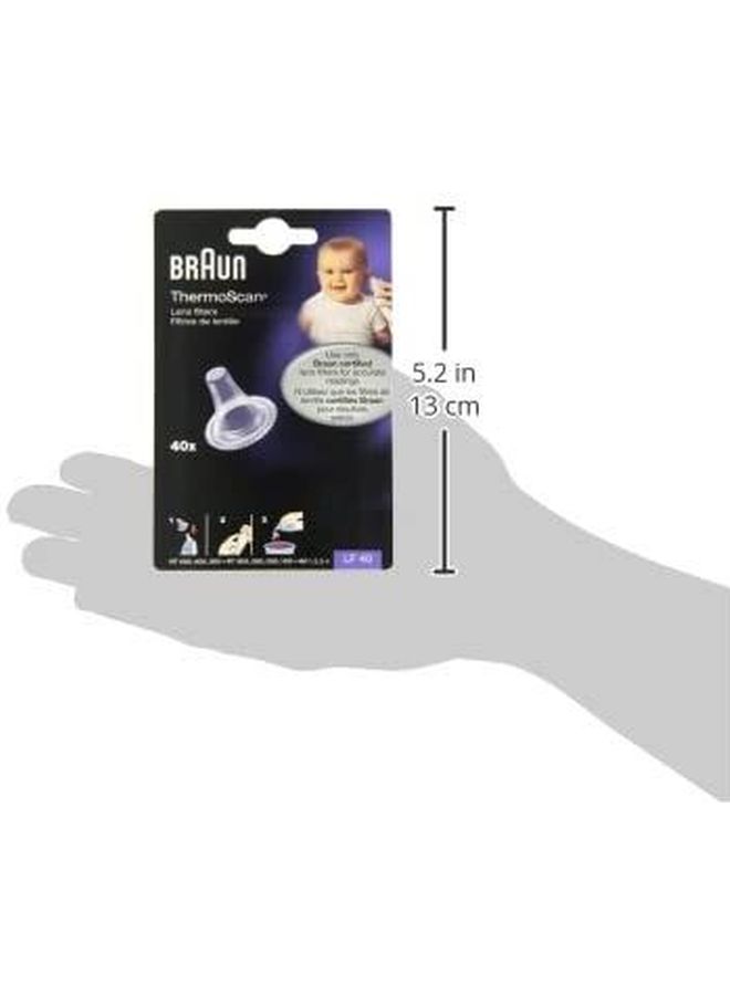 BRAUN 40 Piece Thermoscan Lens BPA-free Filters For Ear, Thermometer, Disposable Covers  - Image 5