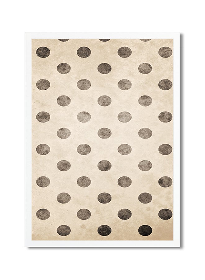 Foam Art Printed Poster Beige/Black 