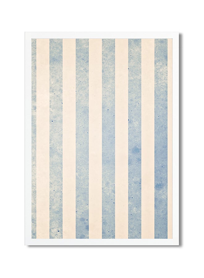 Foam Art Printed Poster Beige/Blue 