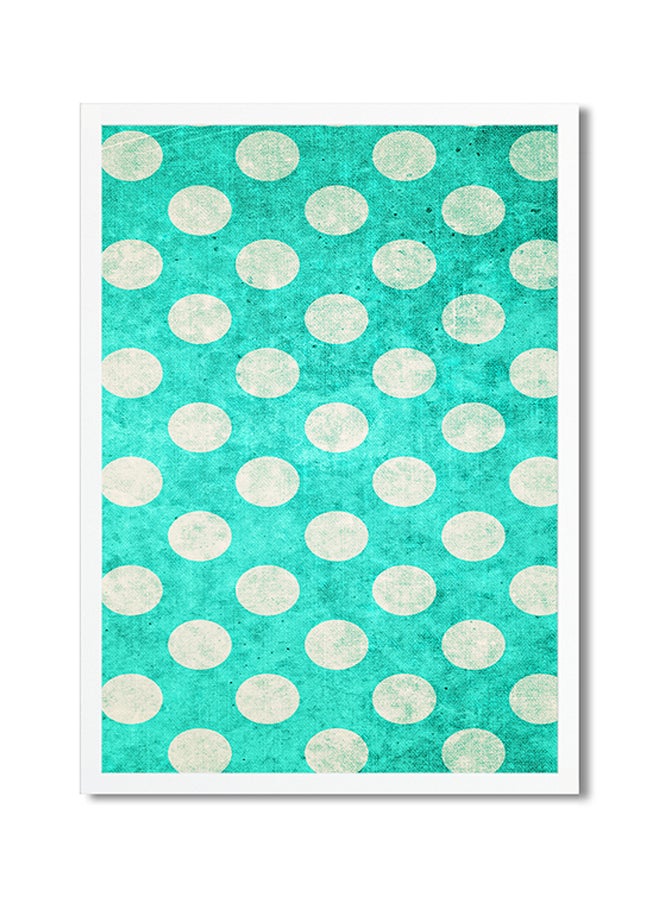 Foam Art Printed Poster Green/Beige 