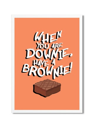 Foam Art Printed Poster Orange/Brown - v1614791825/N44039637A_1