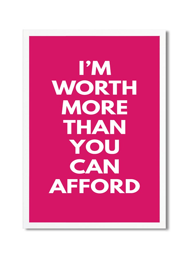 Foam Art Printed Poster Red/White 