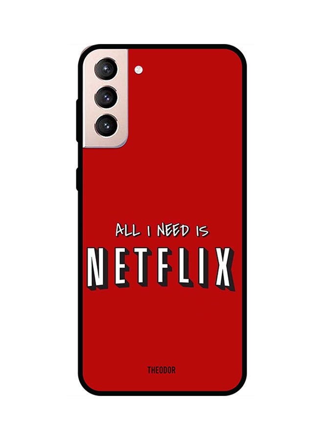 Theodor Protective Case Cover For Samsung Galaxy S21 Red