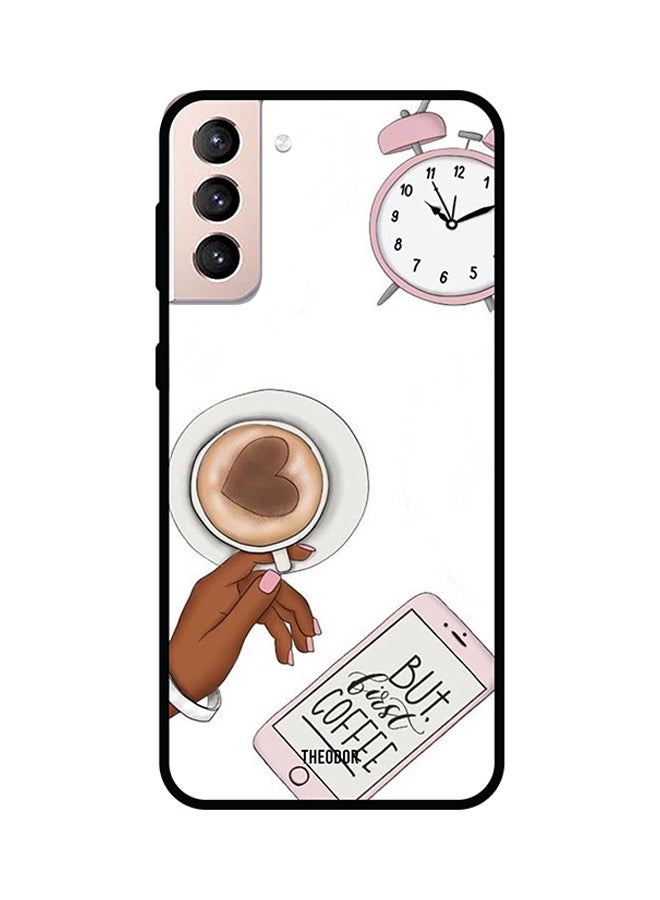 ثيودور غطاء حماية واقٍ لهاتف سامسونج جالاكسي S21 أبيض