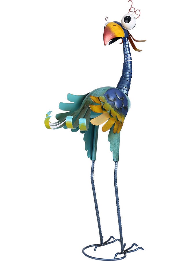 TOOARTS Decorative Metal Toucan Sculpture Multicolour 42.5 x 18.5 x 24cm - Image 5