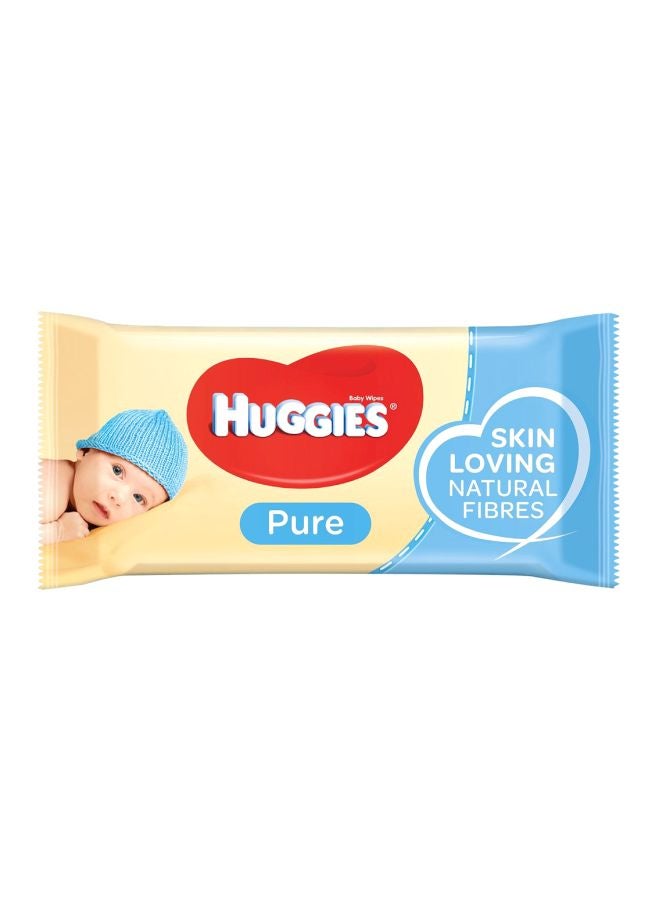HUGGIES Pure Baby Wipes, 56 Count - Image 1