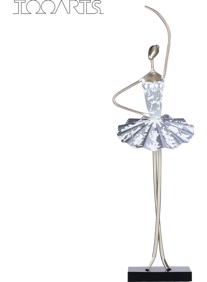 توراتس تمثال راقصة الباليه فضي - Image 2