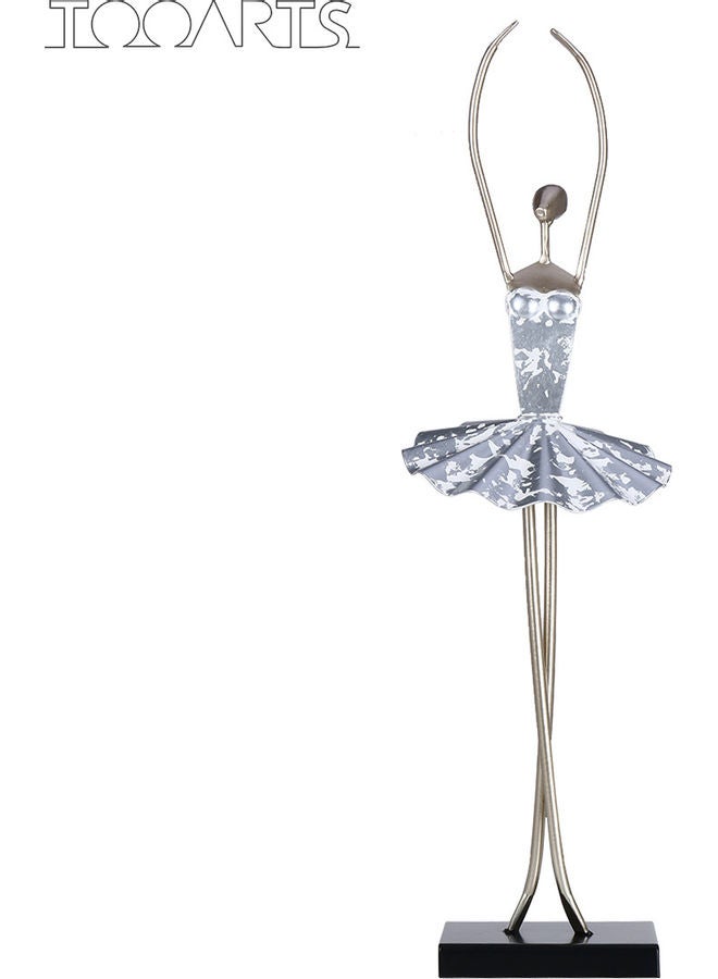 TOOARTS Decorative Metal Ballet Figurine Ballerina Statue Multicolour 47.5 x 13 x 14.5cm - Image 3
