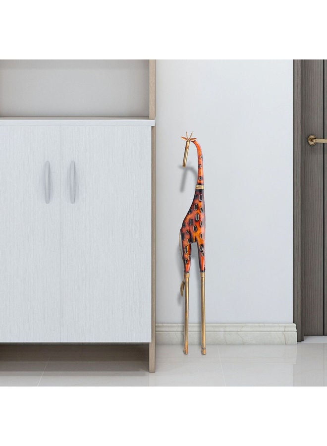 توراتس زينة معدنية على شكل زرافة كبيرة للزينة متعدد الألوان 55 x 7 x 12سم - Image 5