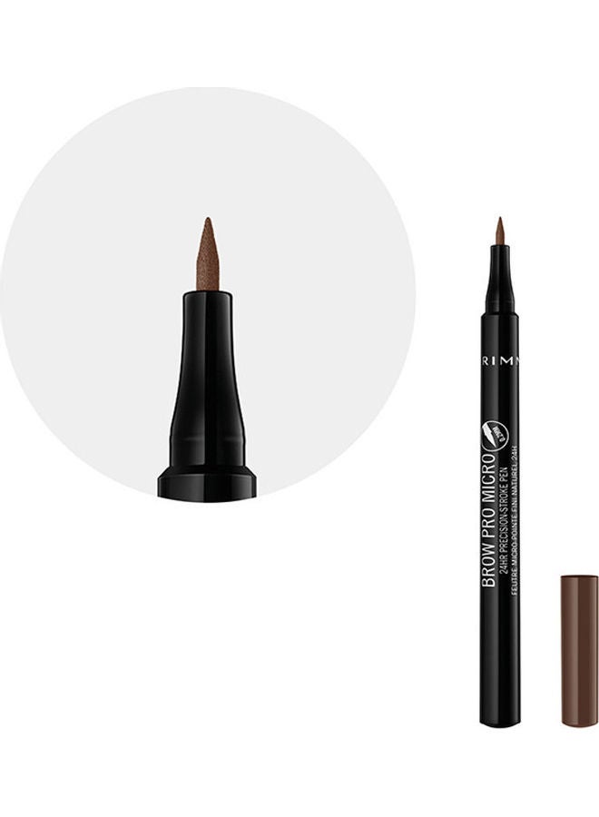 RIMMEL LONDON - Pro Micro 24Hr Precision-Stroke Eye Brow Pen 03 Soft Brown - Image 1
