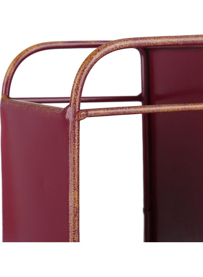 TOOARTS Letter-M Bottle Display Rack Brown - Image 2