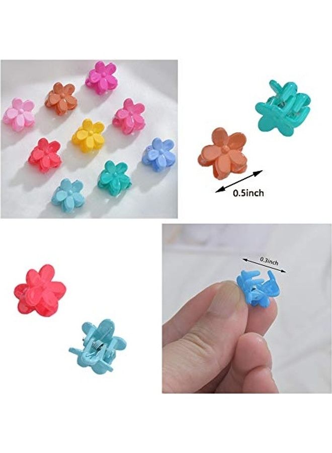 30-Piece Beautiful Pastel Mini Flower Hair Claw Clips Multicolour - v1614795491/N44895731A_3