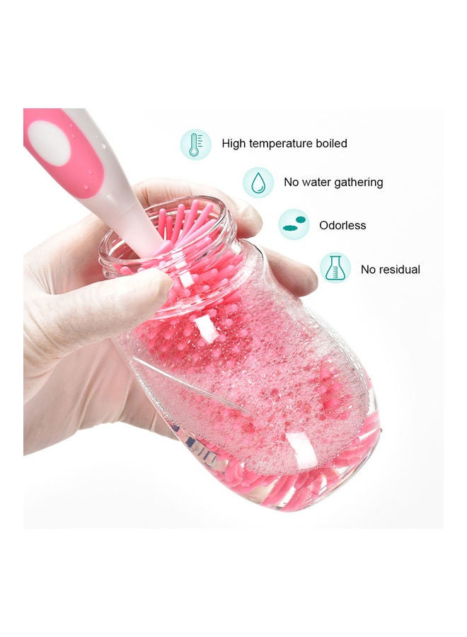 فرشاة لتنظيف الزجاج من السيليكون 1 في 2 رمادي / أبيض - Image 2