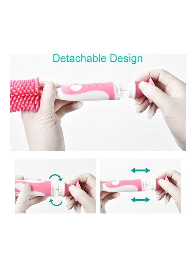 فرشاة لتنظيف الزجاج من السيليكون 1 في 2 رمادي / أبيض - Image 3