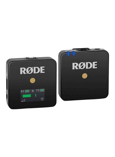 Compact Wireless Microphone System Transmitter And Receiver WIGO Black