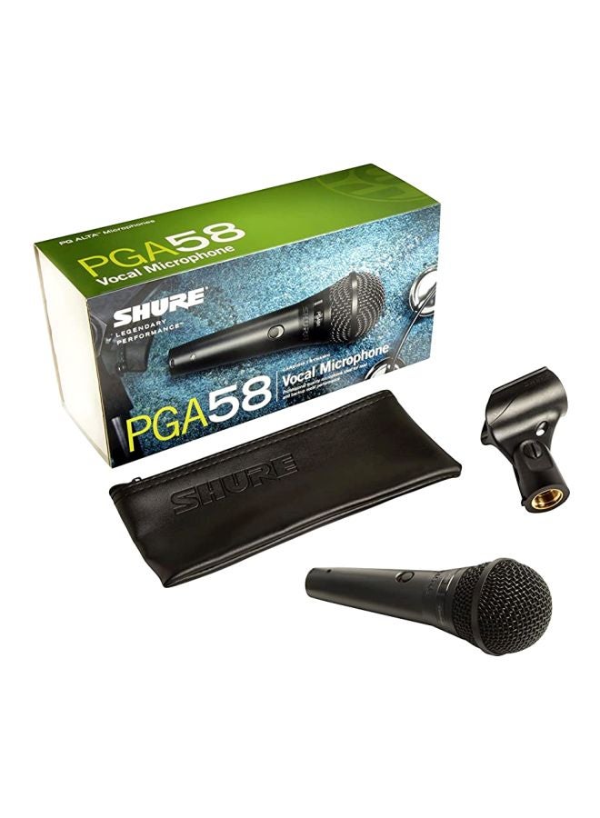 Shure - Handheld Karaoke Microphone With XLR Cable PGA58-XLR-E Black - Image 1