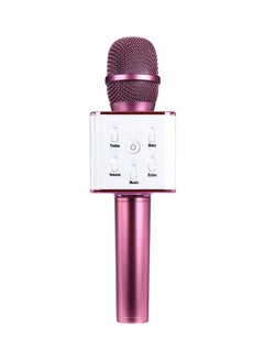 Voberry Q7 Bluetooth Karaoke Speaker Microphone ZZP61118821HOT_U00491 Hot Pink/White  - Image 1