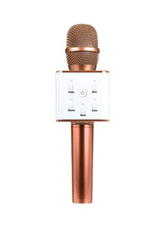 Voberry Q7 Bluetooth Karaoke Speaker Microphone ZZP61118821GD_U00491 Gold/White  - Image 1