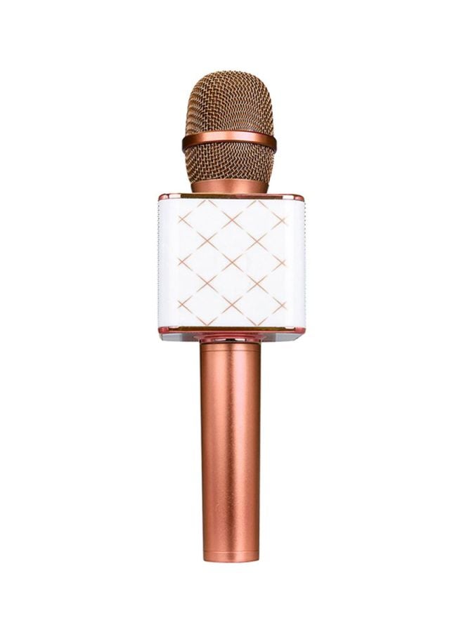 Voberry Q7 Bluetooth Karaoke Speaker Microphone ZZP61118821GD_U00491 Gold/White - Image 2