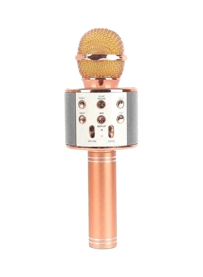 WSTER Wireless Karaoke Microphone WS-858 Rose Gold/Silver - Image 1