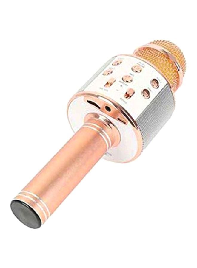 WSTER Wireless Karaoke Microphone WS-858 Rose Gold/Silver - Image 2