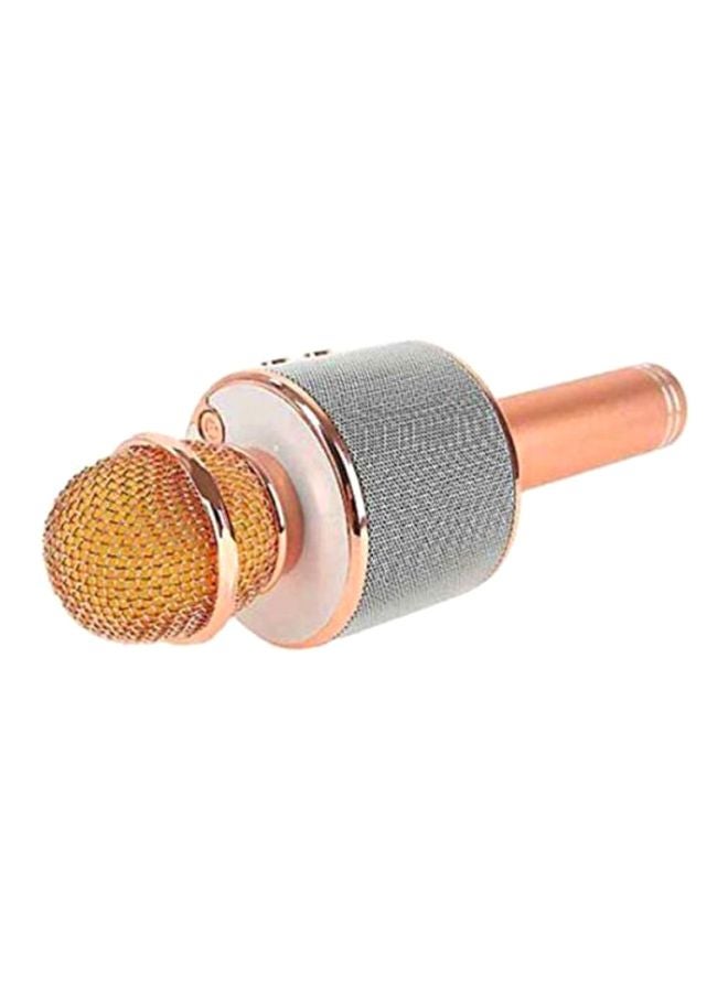 WSTER Wireless Karaoke Microphone WS-858 Rose Gold/Silver - Image 3