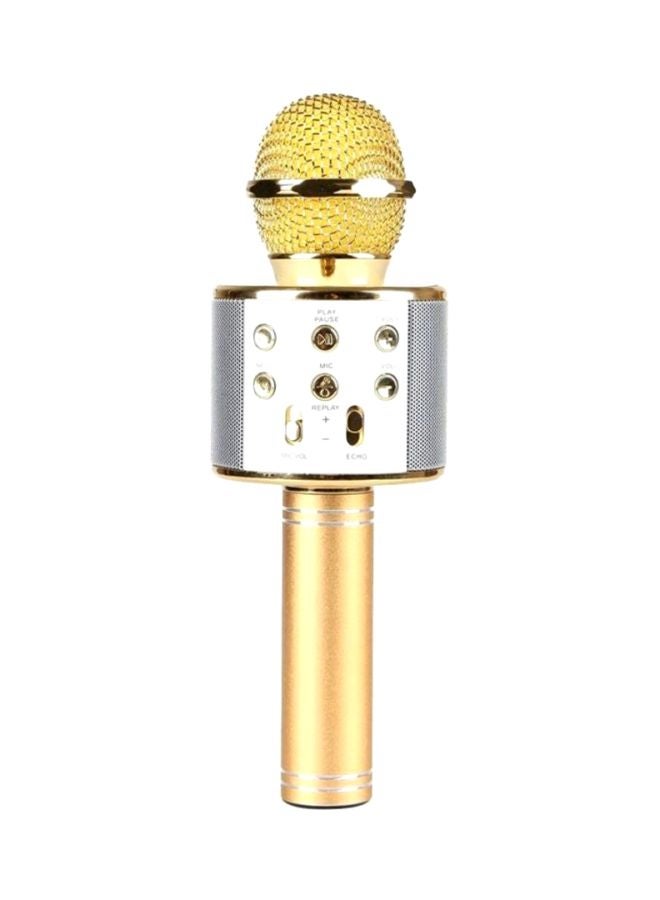 WSTER - Wireless Bluetooth Karaoke Microphone WS-858 Yellow - Image 1