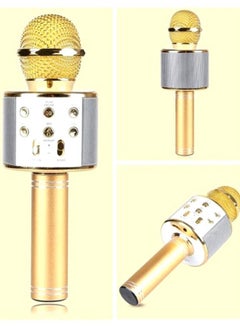 WSTER Wireless Bluetooth Karaoke Microphone WS-858 Yellow  - Image 2