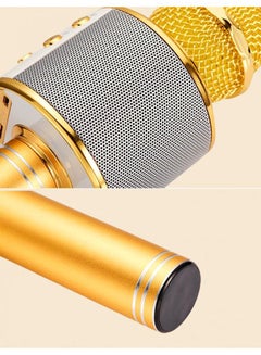 WSTER Wireless Bluetooth Karaoke Microphone WS-858 Yellow  - Image 3