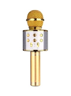 WSTER Bluetooth Karaoke Microphone WS-858 Gold/White  - Image 1