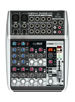 Premium 10-Input 2-Bus Mixer With Multi-FX Processor QX1002USB Black/Grey/Red