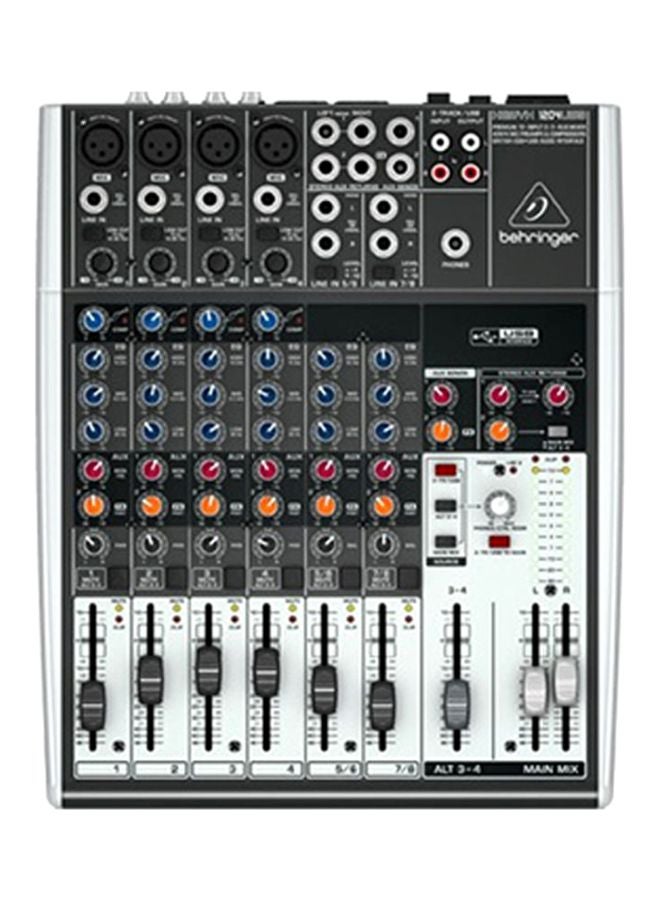 Premium 12-Input 2/2-Bus Mixer With Multi-FX Processor 1204USB Grey/Red/Blue - v1614796337/N22250920A_1