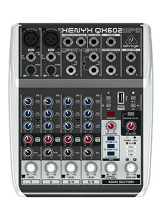 Premium 6-Input 2-Bus Mixer QX602MP3 Grey/Red/Blue - v1614796337/N22250921A_1