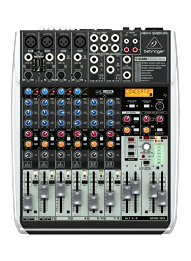behringer - Premium 12-Input 2/2-Bus Mixer With Multi-FX Processor QX1204USB Grey/Red/Blue - Image 1