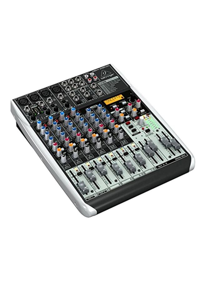 behringer - Premium 12-Input 2/2-Bus Mixer With Multi-FX Processor QX1204USB Grey/Red/Blue - Image 1