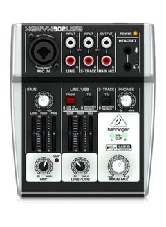 behringer Mixer With XENYX Mic Preamps 302USB Black/White  - Image 2