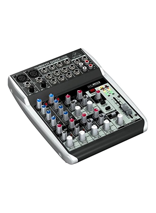 behringer Premium 10-Input 2-Bus Mixer Q1002USB Grey/Red/Blue - Image 2