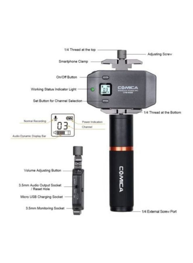 COMICA - CVM-WS50H Wireless Microphone With Hand-Held Transmitter LU-D5967 Black - Image 1