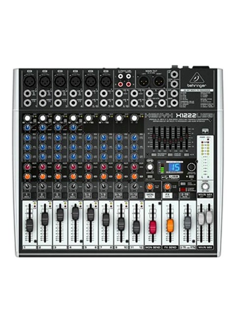 Premium 16-Input 2/2-Bus Mixer With Multi-FX Processor X1222USB Grey/Red/Blue