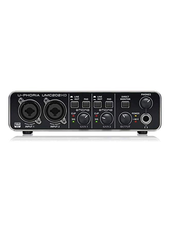 behringer Audio Interface With Microphone And Headphone UPHORIASTUDIOPRO Black/Gold - Image 4