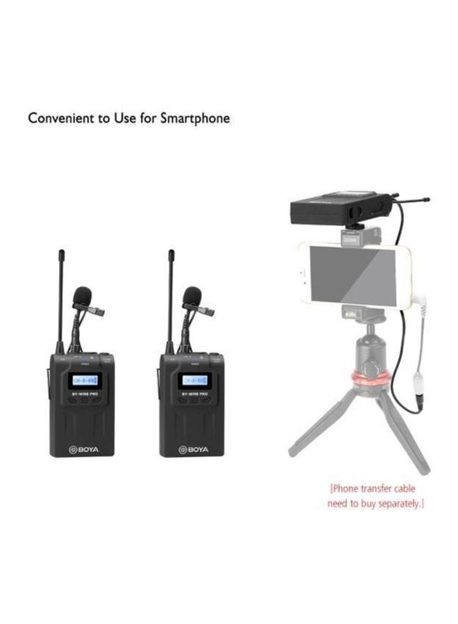BOYA - UHF Dual-Channel Wireless Microphone System BY-WM8 Pro-K2 Black - Image 1