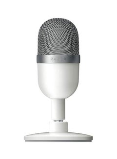 RAZER Seiren Mini USB Condenser Microphone: Professional Recording Quality, Precise Supercardioid Pickup Pattern, Tilting Stand, Shock Resistant, For Streaming and Gaming on PC - Mercury White  - Image 1