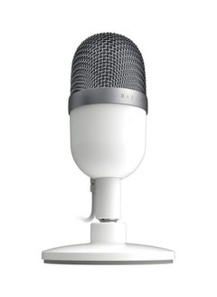 RAZER Seiren Mini USB Condenser Microphone: Professional Recording Quality, Precise Supercardioid Pickup Pattern, Tilting Stand, Shock Resistant, For Streaming and Gaming on PC - Mercury White  - Image 3