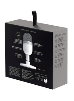 RAZER Seiren Mini USB Condenser Microphone: Professional Recording Quality, Precise Supercardioid Pickup Pattern, Tilting Stand, Shock Resistant, For Streaming and Gaming on PC - Mercury White  - Image 5