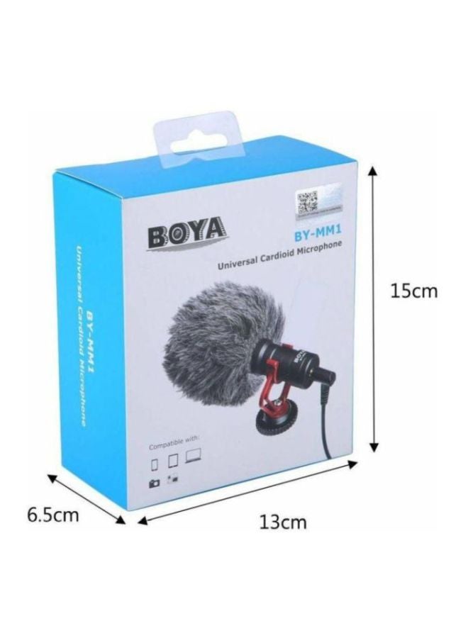 BOYA BY-MM1 Universal Cardiod Shotgun Microphone CO-LM-54550 Black - Image 5